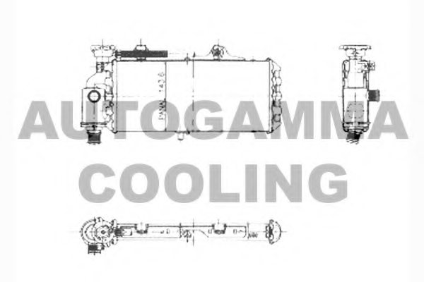 AUTOGAMMA 104355 Radiator, engine cooling